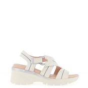 Hispanitas Cedro Chunky Criss Cross Wedge Sandals, Cream image