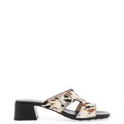 Hispanitas Tulipan Pony Hair Buckle Detail Mule Sandals, Multi image