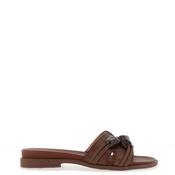 Hispanitas Bali Marble Print Resin Bead Slider Sandals, Brown image