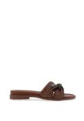 Hispanitas Bali Marble Print Resin Bead Slider Sandals, Brown image