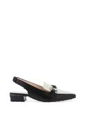 Hispanitas Azucena Sling Back Loafer Style Shoes, Black image
