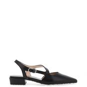 Hispanitas Lila Smooth Leather Side Strap Pumps, Black image