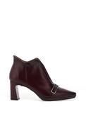 Hispanitas Bangkok Slip On Buckle Detailed Heeled Boots, Wine image