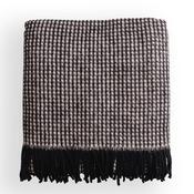 Sheelin Judith Dot 150x200cm Throw, Black &amp; Mink