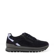 Igi &amp; Co. Leather Metallic Side Zip Trainers, Navy