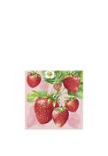 IHR Strawberry Fruits 20 Piece Napkins, Pink image