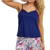 Indigo Sky Vibrant Floral Short Pyjama Set, Navy image