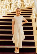 Isabella IS24650 Communion Jumpsuit, White image