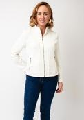 Jessica Graaf Textured Full Zip Jacket, Cream image