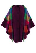 Branigan Weavers One Size Tina Hooded Swing Cape, Killybegs Mauve image