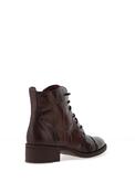 Jose Saenz Snaked Print Lace Up Ankle Boots, Brown image