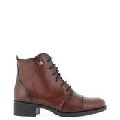Jose Saenz Matte Lace Up Ankle Boots, Brown image