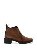 Jose Saenz Velour Rope Laced Fastening Boots, Dark Taupe image