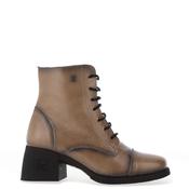 Jose Saenz Patent Leather Military Heeled Boot, Taupe image