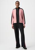 Joseph Ribkoff Colour Block Wide Leg Trousers, Black image