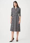 Joseph Ribkoff Geometric Print Midi Dress, Black Multi image