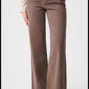 Joseph Ribkoff Classic Wide Leg Jeans, Mink Brown image