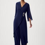 Joseph Ribkoff Silky Culotte Jumpsuit, Navy image