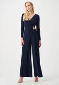Joseph Ribkoff Silky Knit Wide Leg Jumpsuit, Navy image