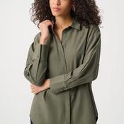 Joseph Ribkoff Rhinestone Detail Blouse, Khaki Green image