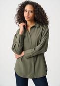 Joseph Ribkoff Rhinestone Detail Blouse, Khaki Green image