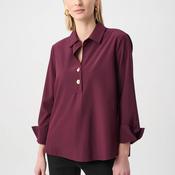 Joseph Ribkoff Button Detail Blouse, Purple image