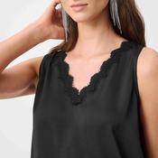 Joseph Ribkoff Sleeveless V-Neck Top, Black image