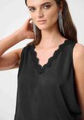 Joseph Ribkoff Sleeveless V-Neck Top, Black image