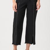 Joseph Ribkoff Culotte with Embellished Seams Jeans, Black