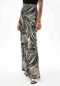Joseph Ribkoff Abstract Print Wide Leg Trousers, Black and Off-White image