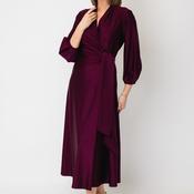Joseph Ribkoff Wrap Bodice Long Dress, Purple image