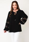 Joseph Ribkoff V-Neck Tunic Top, Black image