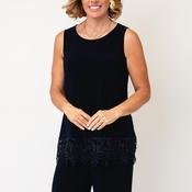 Joseph Ribkoff Trim Detail Vest, Navy