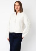 Joseph Ribkoff Collarless Short Jacket, Cream image