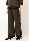 Joseph Ribkoff Colour Block Culotte Trousers, Green image