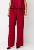 Joseph Ribkoff Pleated Wide Leg Trousers, Red image