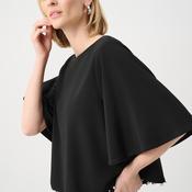 Joseph Ribkoff Pearl Trim Top, Black image