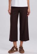 Jovonna Rosa Turn Cuff Wide Leg Culottes, Brown image