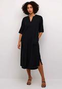 Kaffe Milia Kaftan Linen Blend Midi Dress, Black image