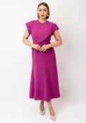 Kameya Frill Bodice Aline Long Dress, Purple image