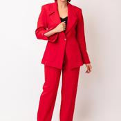 Kameya Slit Cuff Tailored Blazer, Red image