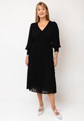 Kate and Pippa Pleated Dress, Black image