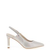 Kate Appleby Burnett Diamante Sling Back Heeled Shoes, Silver image