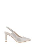Kate Appleby Burnett Diamante Sling Back Heeled Shoes, Silver image