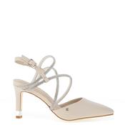 Kate Appleby Hursley Criss Cross Diamante Strapped High Heels, Nude image