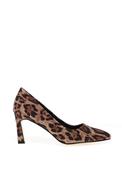 Kate Appleby Bamburgh Cheetah Printed Pointed Toe Court Shoe, Brown image