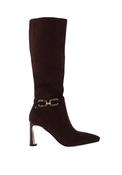 Kate Appleby Comberton Faux Suede Knee High Sock Boots, Brown image