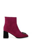 Kate Appleby Drayton Faux Suede Heeled Ankle Boots, Pink image