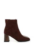 Kate Appleby Drayton Faux Suede Heeled Ankle Boots, Brown image