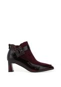 Kate Appleby Eltisley Buckle Detail Leather Heeled Ankle Boot, Wine image